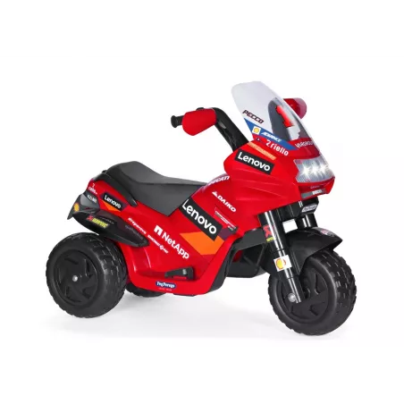 Moto eléctrica infantil Ducati Desmosedici Evo de 6V con luces y sonidos para niños a partir de 2 años.