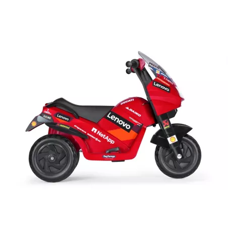 Moto eléctrica infantil Ducati Desmosedici Evo de 6V con luces y sonidos para niños a partir de 2 años.