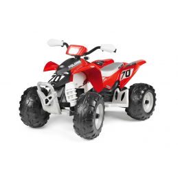 Quad eléctrico infantil Polaris Outlaw 330W de 12V con luces y sonidos para niños desde 3 años.