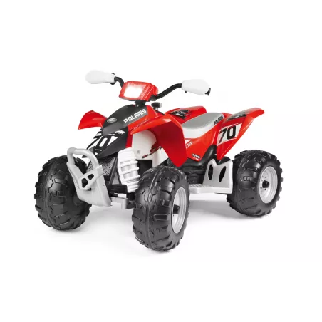 Quad eléctrico infantil Polaris Outlaw 330W de 12V con luces y sonidos para niños desde 3 años.