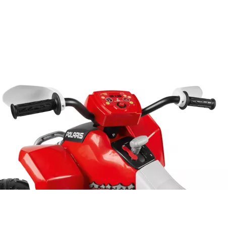 Quad eléctrico infantil Polaris Outlaw 330W de 12V con luces y sonidos para niños desde 3 años.