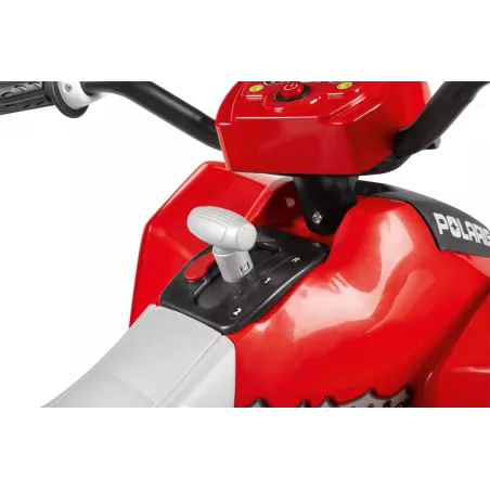 Quad eléctrico infantil Polaris Outlaw 330W de 12V con luces y sonidos para niños desde 3 años.