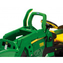 Tractor excavadora eléctrica infantil John Deere Ground Loader de 12V con pala móvil para niños.
