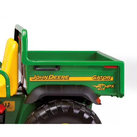 Tractor utilitario eléctrico infantil John Deere Gator HPX con batería de 12V