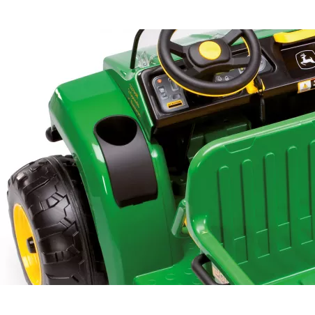 Tractor utilitario eléctrico infantil John Deere Gator HPX con batería de 12V