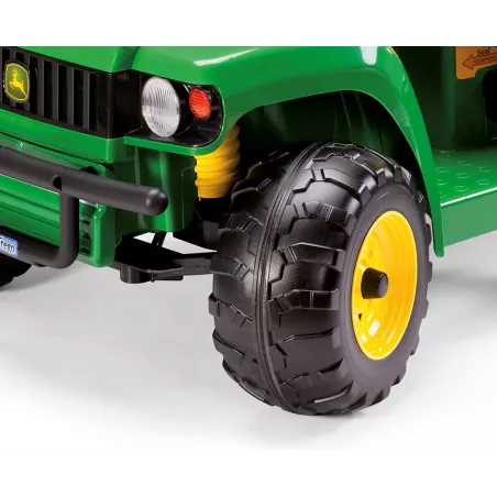 Tractor utilitario eléctrico infantil John Deere Gator HPX con batería de 12V