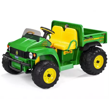 Tractor utilitario eléctrico infantil John Deere Gator HPX con batería de 12V