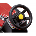 Tractor infantil a pedales Maxi Diesel Peg-Pérego con remolque desmontable.