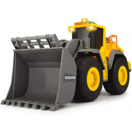 Excavadora de juguete Volvo de 23 cm con brazo articulado, luz y sonido.