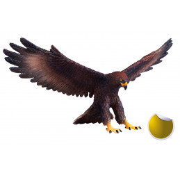 Figura decorativa detallada de águila real para coleccionistas