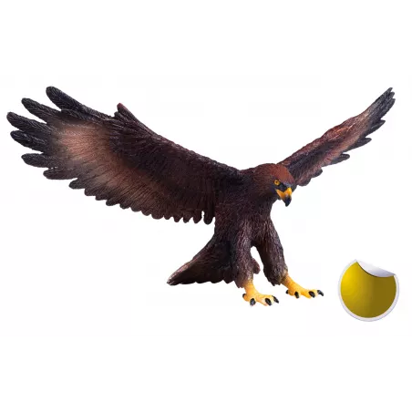 Figura decorativa detallada de águila real para coleccionistas