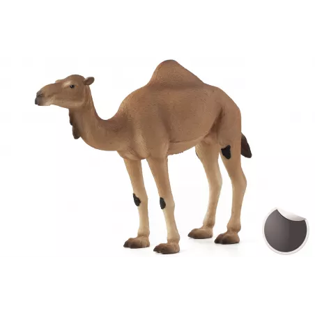 Figura de juguete de camello Mojo pintada a mano con detalles realistas para coleccionistas y niños.
