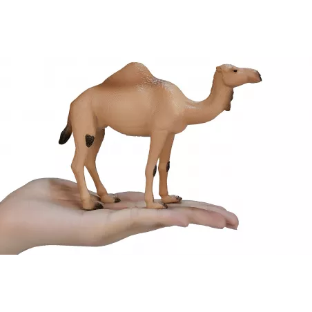 Figura de juguete de camello Mojo pintada a mano con detalles realistas para coleccionistas y niños.