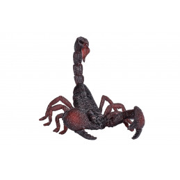 Figura realista de escorpión emperador esculpida y pintada a mano para decoración.