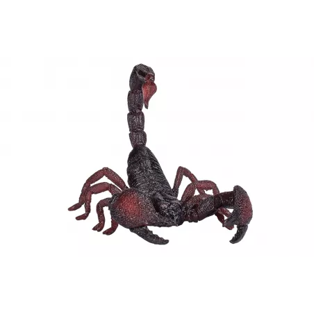Figura realista de escorpión emperador esculpida y pintada a mano para decoración.