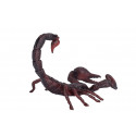 Figura realista de escorpión emperador esculpida y pintada a mano para decoración.