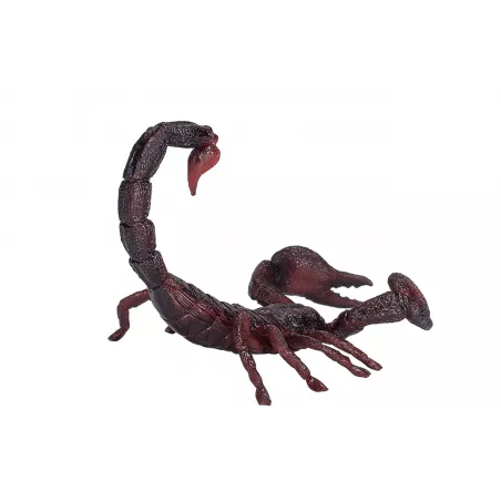 Figura realista de escorpión emperador esculpida y pintada a mano para decoración.