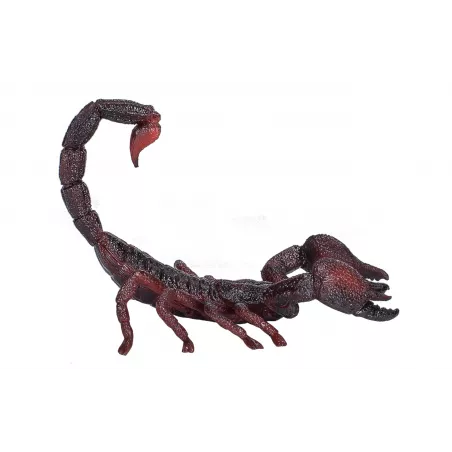 Figura realista de escorpión emperador esculpida y pintada a mano para decoración.