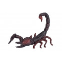 Figura realista de escorpión emperador esculpida y pintada a mano para decoración.