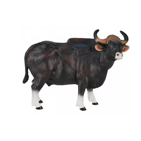 Figura detallada y pintada a mano del Toro Gaur de Mojo para coleccionistas.