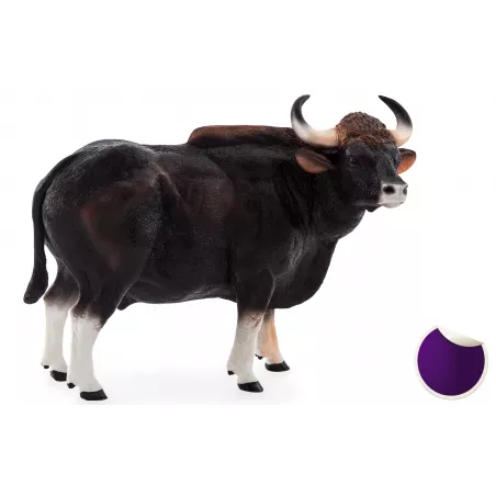 Figura detallada y pintada a mano del Toro Gaur de Mojo para coleccionistas.