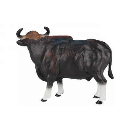 Figura detallada y pintada a mano del Toro Gaur de Mojo para coleccionistas.