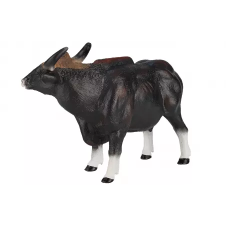 Figura detallada y pintada a mano del Toro Gaur de Mojo para coleccionistas.