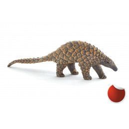 Figura realista de pangolín indio de 12 cm para coleccionistas y decoración.