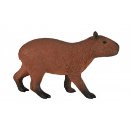 Figura de juguete de capibara realista y detallada para juego educativo y coleccionistas.